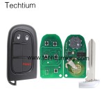 433Mhz 4A chip FCC:GQ4-54T keyless 2+1 button remote key for Dodge,Ram 2013-2017,Jeep 2014-2018